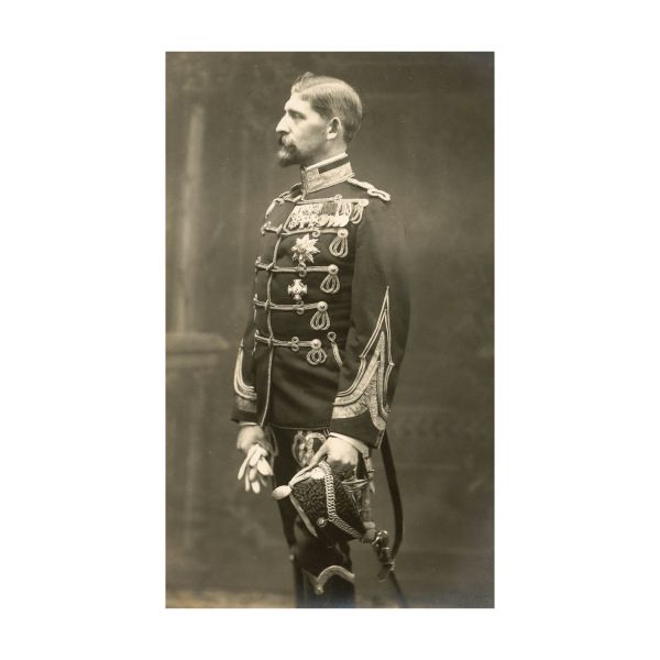 Regele Ferdinand I, carte poștală fotografică + semnătură olografă