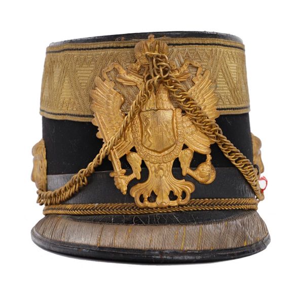 Shako de ofițer de infanterie austriac, prim locotenent