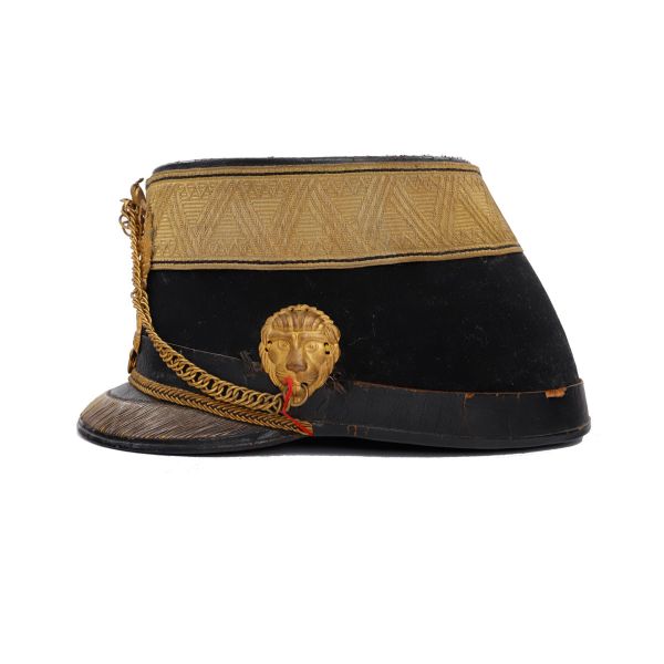 Shako de ofițer de infanterie austriac, prim locotenent