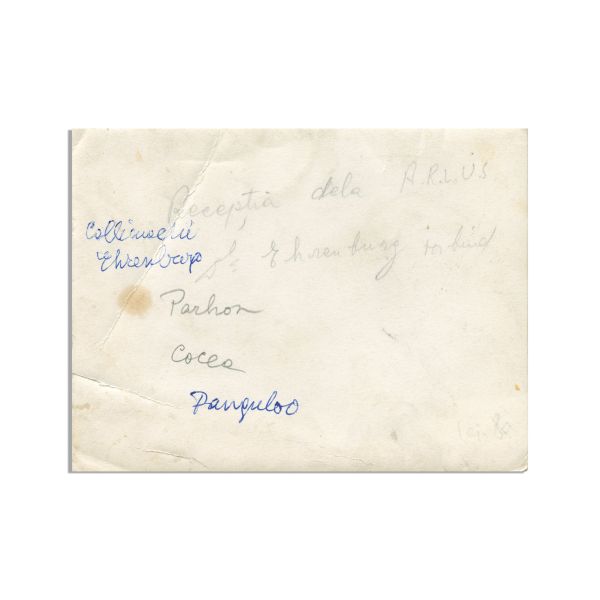 N. Cocea, I. C. Parhon la recepția A.R.L.U.S., fotografie de epocă