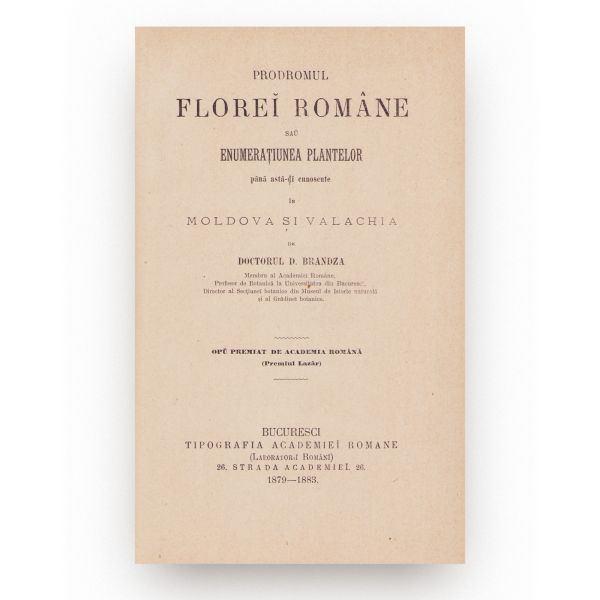 Dimitrie Brândză, Prodromul florei române, 1879-1883