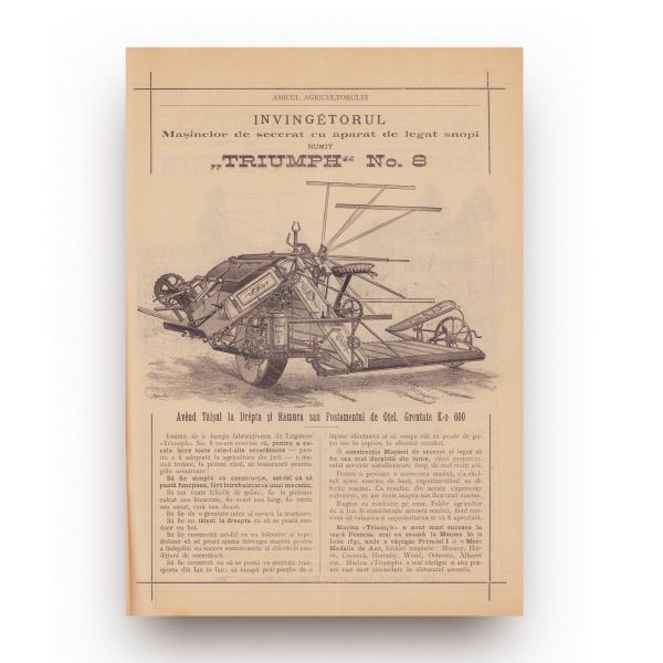 Publicația „Amicul agricultorului”, 1891-1894, 4 numere