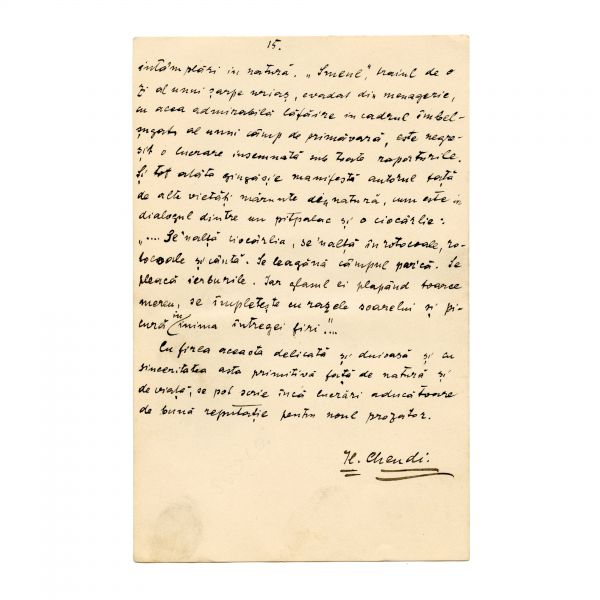 Ilarie Chendi, manuscris, „Fără suflet” de Victor Eftimiu, „Feciorul și alte nuvele” Radu Baltag,  „Așa i-a fost scris” de Ion Chiru-Nanov