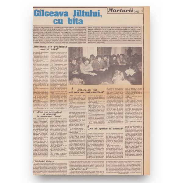 Publicația „Cațavencu” + „Mărturii despre ani”, 1990-1992
