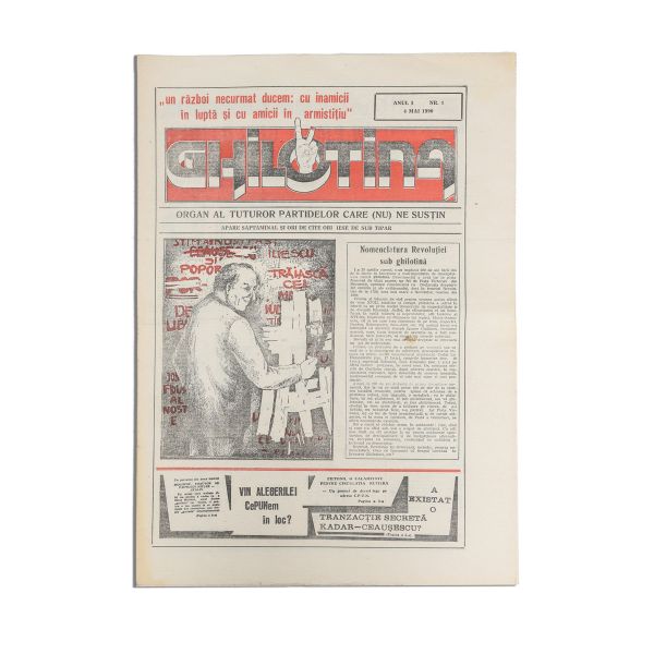 Publicația „Ghilotina”, Anul I, Nr. 1, 4 mai 1990 