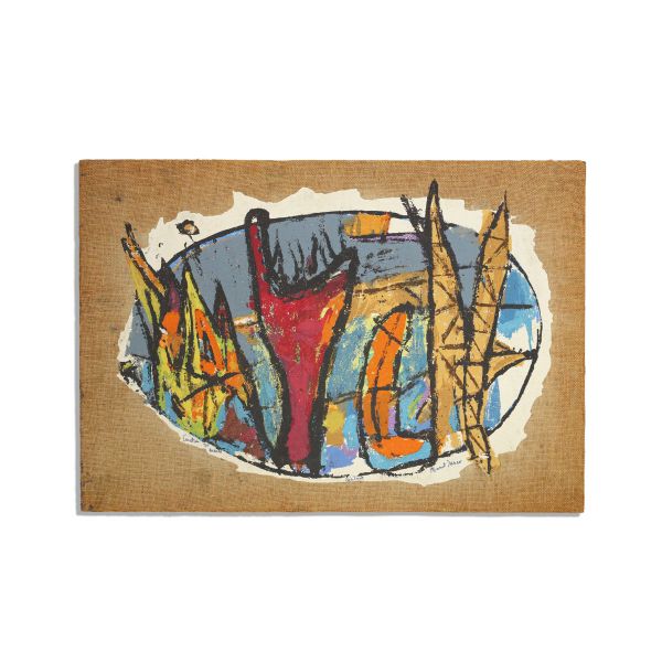 Marcel Iancu, Creation du Monde, serigrafie în ipsos