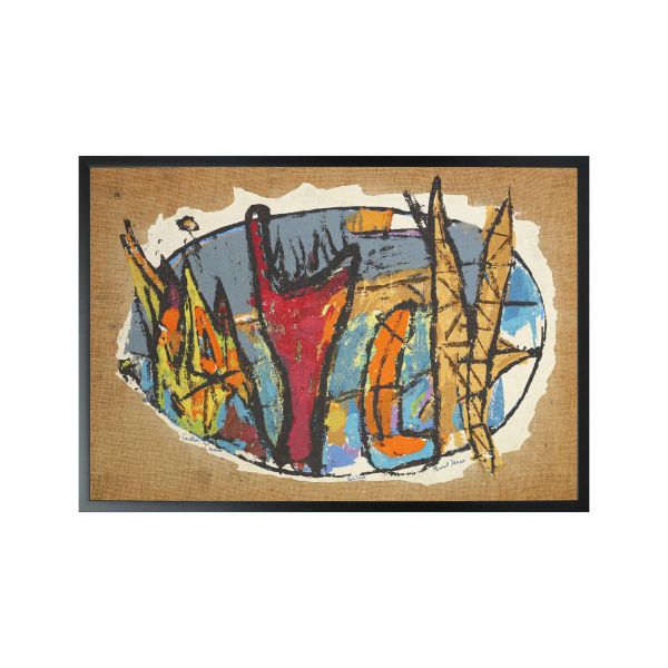 Marcel Iancu, Creation du Monde, serigrafie în ipsos