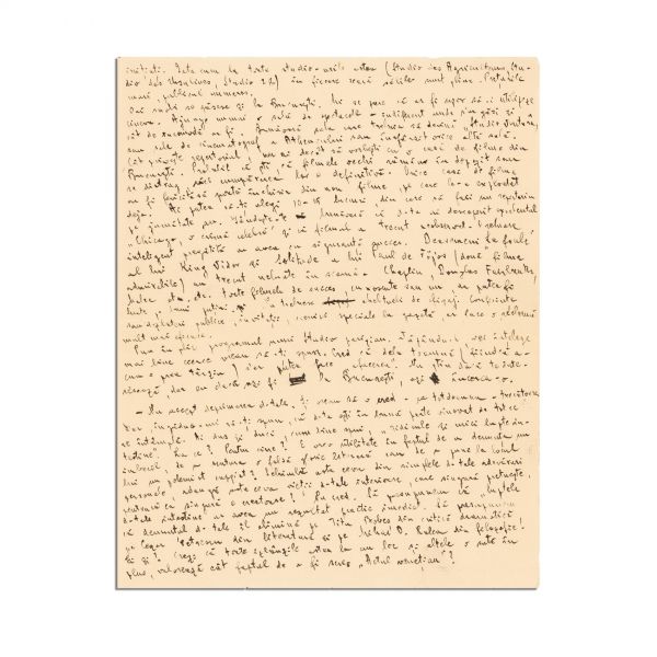 Mihail Sebastian, scrisoare pentru Camil Petrescu, 30 aprilie 1930