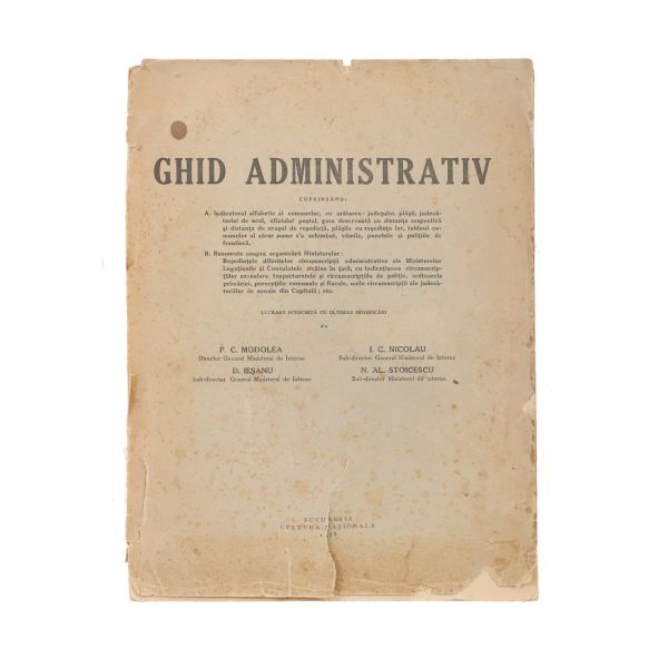 Ghid administrativ, 1928
