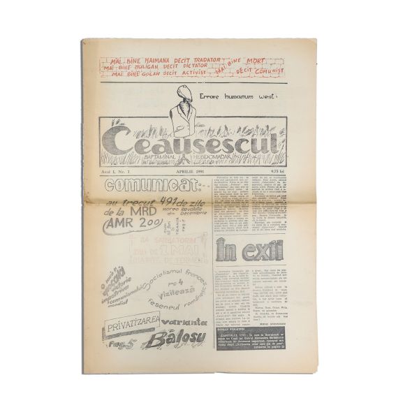Publicația „Ceaușescul”, Anul I, Nr. 1, aprilie 1991