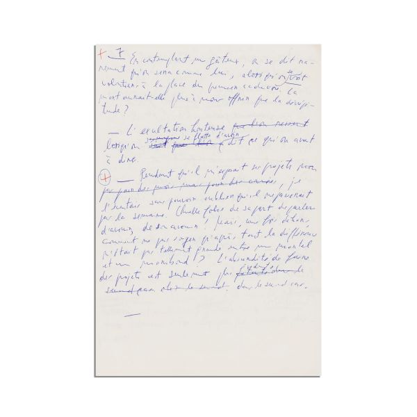 Emil Cioran, Aveux et anathèmes, manuscrisul lucrării integrale