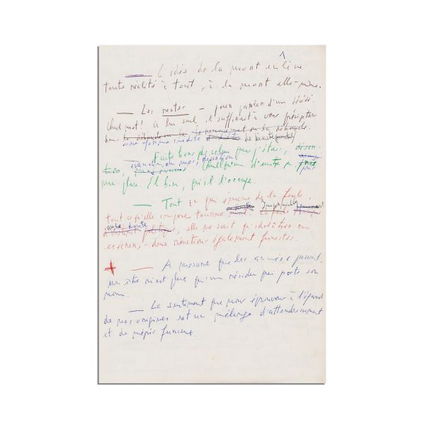 Emil Cioran, Aveux et anathèmes, manuscrisul lucrării integrale