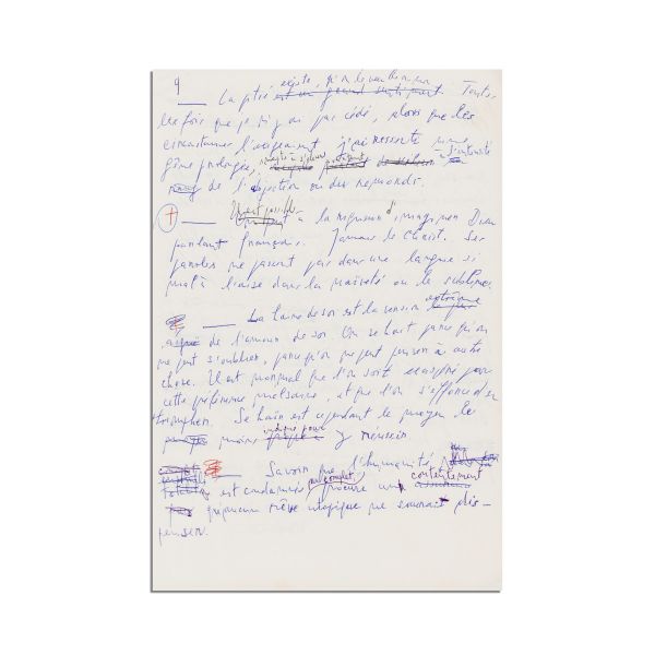 Emil Cioran, Aveux et anathèmes, manuscrisul lucrării integrale