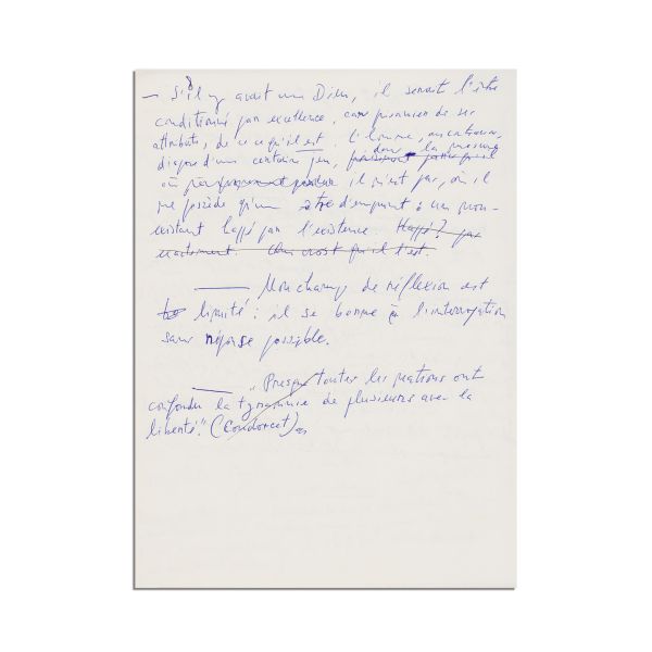 Emil Cioran, Aveux et anathèmes, manuscrisul lucrării integrale