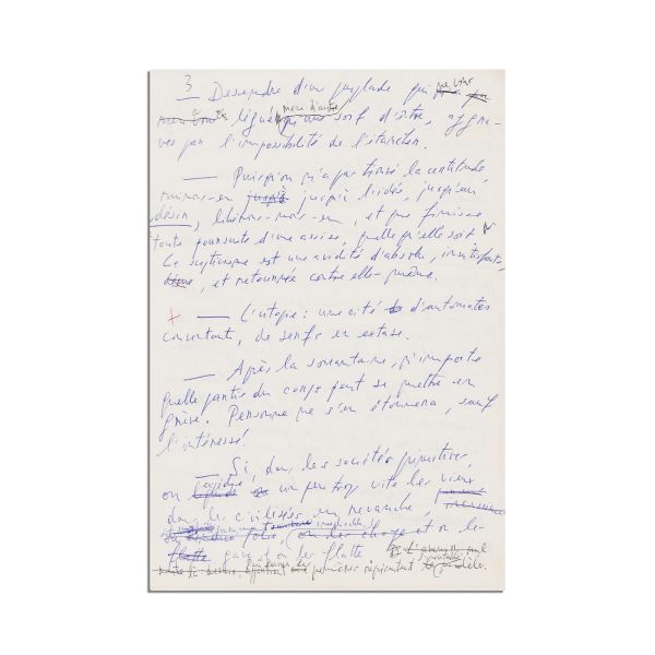 Emil Cioran, Aveux et anathèmes, manuscrisul lucrării integrale