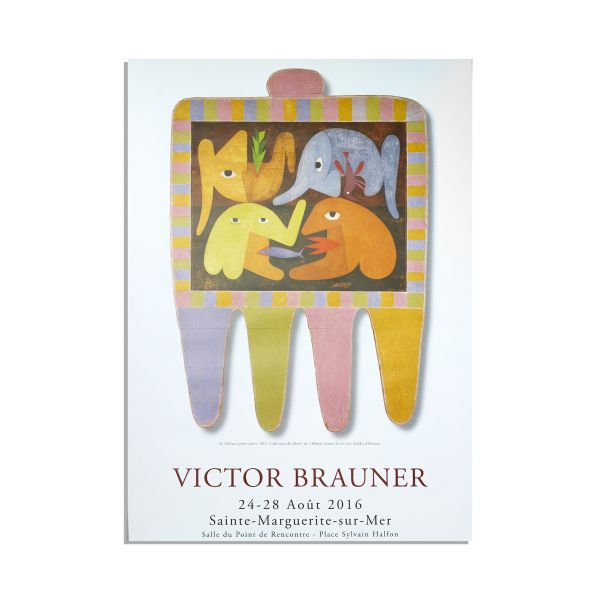 Afișul unei expoziții Victor Brauner + catalog Mihaela Petrov, Victor Brauner 1903-1966