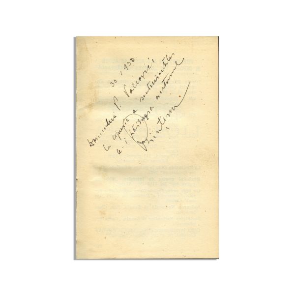 Constantin Kirițescu, Printre Apostoli, 1929, cu dedicație pentru Victor Vâlcovici