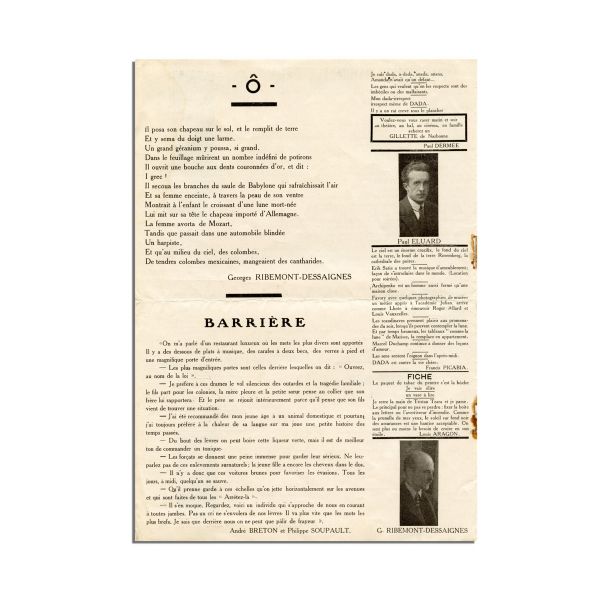 Publicația „DADAPHONE”, nr. 7, martie 1920