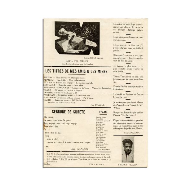 Publicația „DADAPHONE”, nr. 7, martie 1920