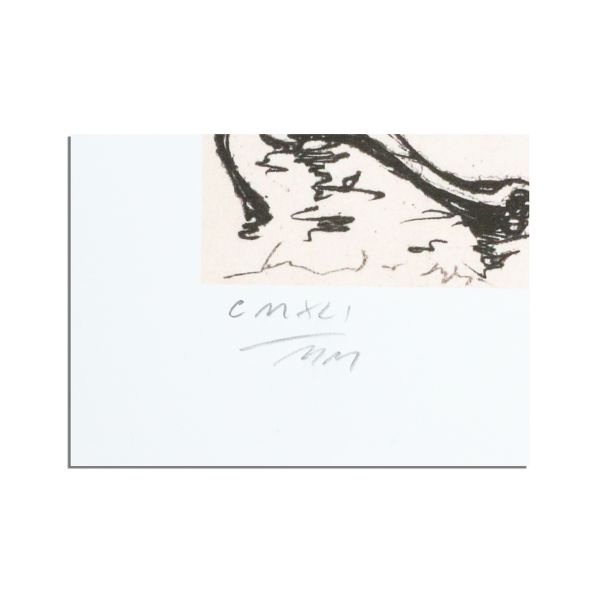 Salvador Dali, Grains et issues [de Tristan Tzara], litografie semnată olograf