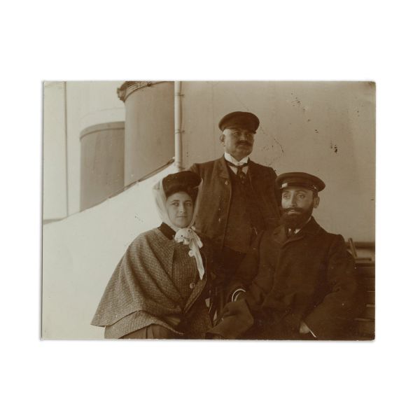 Comandorul Pavel Popovăț, scrisoare olografă, 17 iunie 1914 +  patru fotografii de epocă