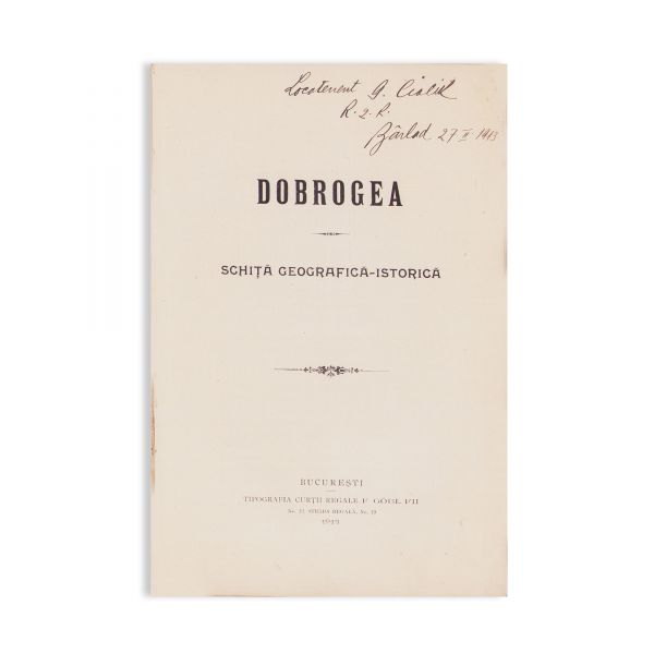 C. D. Pariano, Dobrogea și dobrogenii + Dobrogea schiță geografică-istorică, 1913