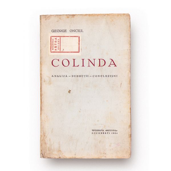 Gheorghe Cucu, Colinde populare, 1932 + George Onciul, Colindă, 1934