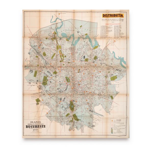Distribuția, Planul general al municipiului București, 1935