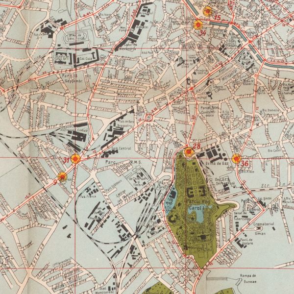 Distribuția, Planul general al municipiului București, 1935