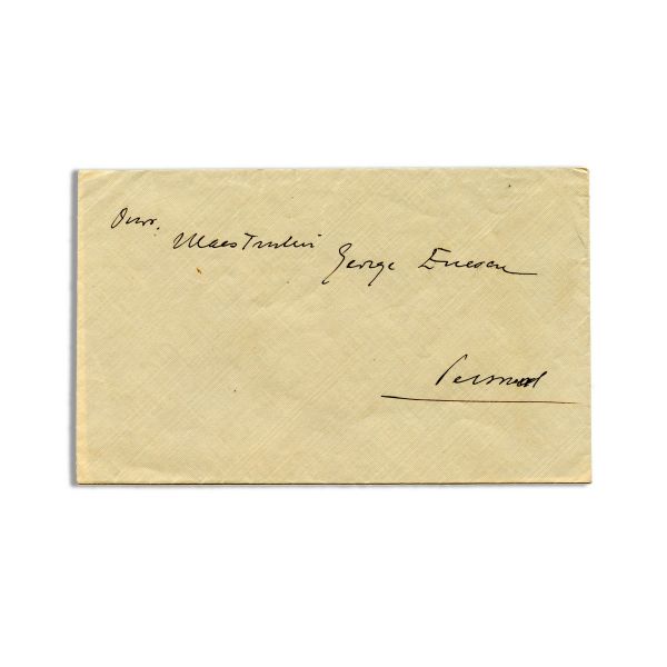 George Enescu, scrisoare olografă din partea lui P.G. Ghica, 1901