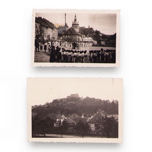 Colecție de 291 de fotografii tip carte poștală cu cetatea medievală Sighișoara
