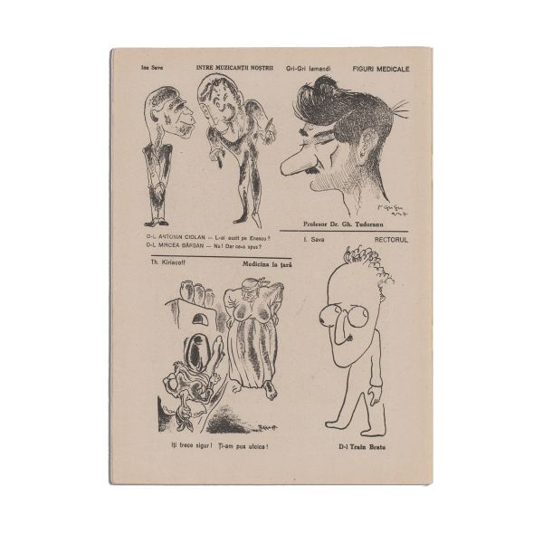 Publicația „Caricatura”, Anul I, Nr. 1, 2, 3 și 4, piesă rară