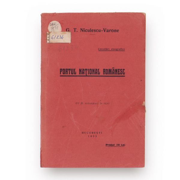 G. T. Niculescu-Varone, Portul național românesc, 1933-1934, două volume