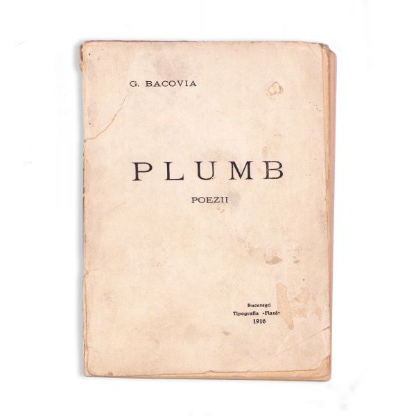 George Bacovia, Plumb. Poezii, 1916, Prima ediție