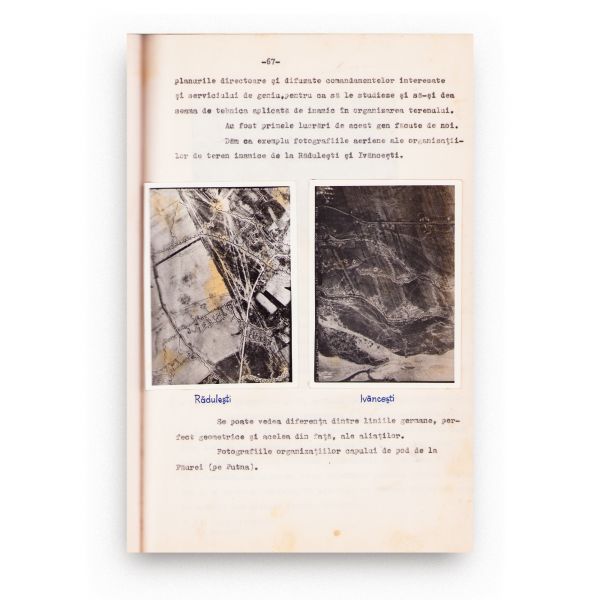 Constantin Nicolau, File relative la contribuția aeronauticii române în Primul Război Mondial, manuscris dactilografiat, cu semnătură olografă