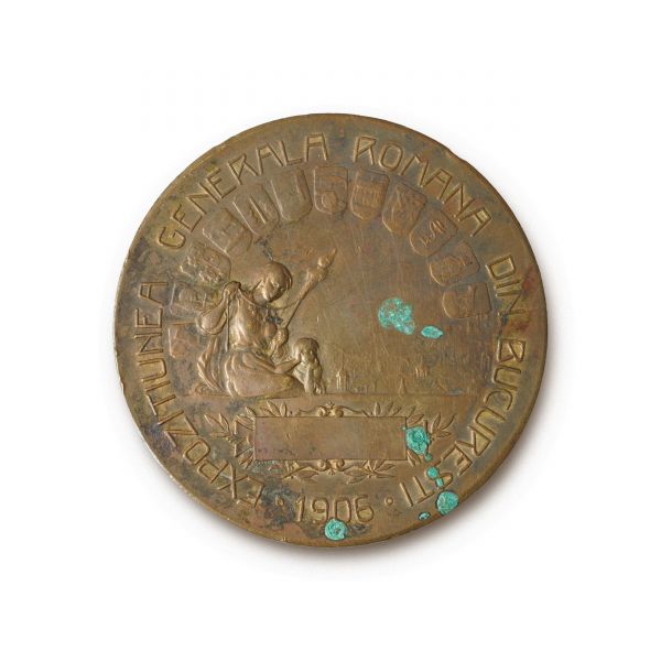 Expoziția Generală Română din București, medalie din bronz, 1906, gravor Carniol