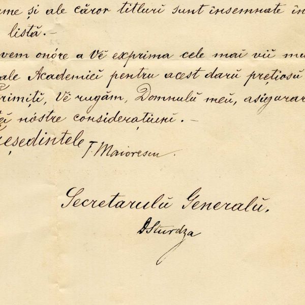 Titu Maiorescu, scrisoare pentru Ioan Cantacuzino, 21 octombrie 1886