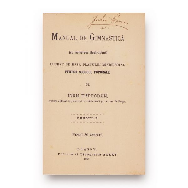 Ioan E. Prodan, Manual de gimnastică, 1897