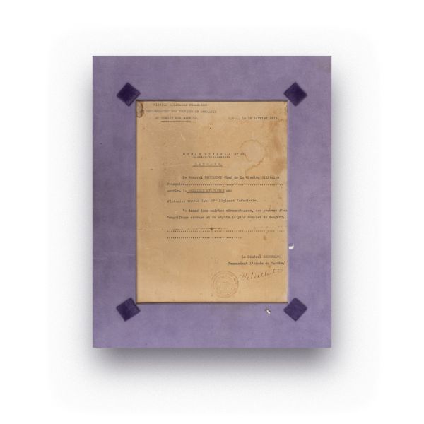 Ordin general semnat de generalul Berthelot, 15 februarie 1919 