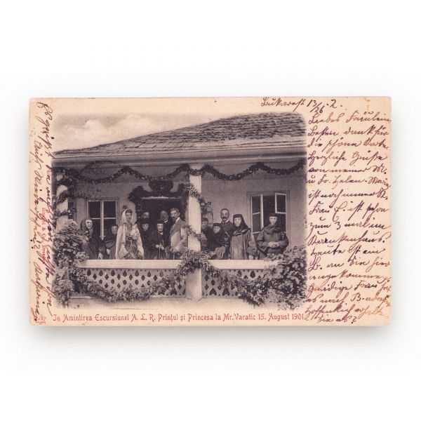 Familia princiară a României, 3 fotografii tip carte poștală, cca. 1901 