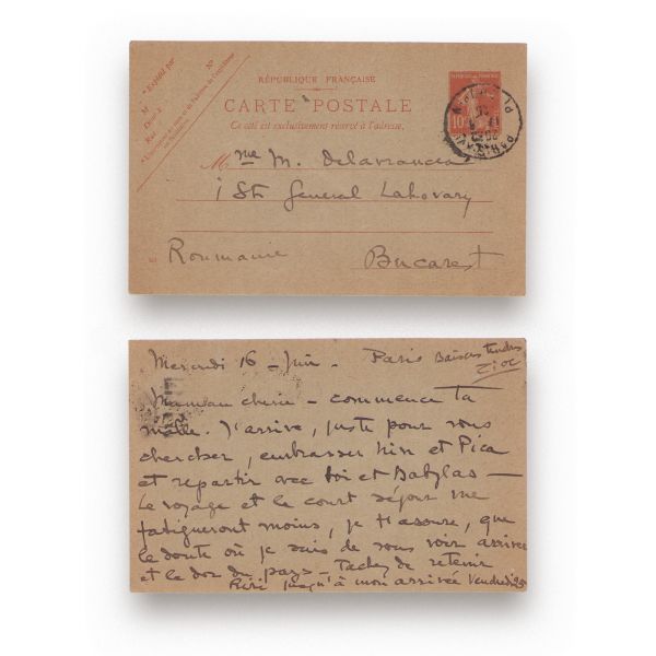 Cella Delavrancea, două corespondențe pentru mama sa, Marya Delavrancea, 1924