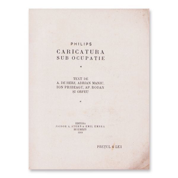 Philips, Caritatura sub ocupație, 1918