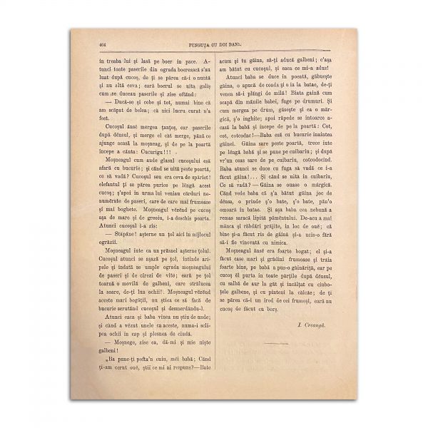 Convorbiri Literare, Anul IX, Nr. 10, 1 Ianuarie 1876, cu „Punguța cu doi bani” de Ion Creangă