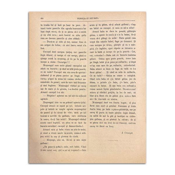 Convorbiri Literare, Anul IX, Nr. 10, 1 ianuarie 1876, cu „Punguța cu doi bani” de Ion Creangă