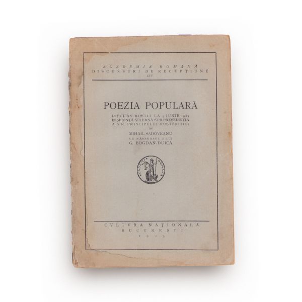 Trei broșuri despre folcloriști și poezia populară, 1923-1938