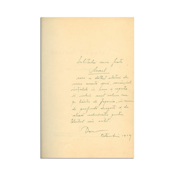 Dan Smântânescu, Lozinci regale, 1939, cu dedicație, exemplar bibliofil
