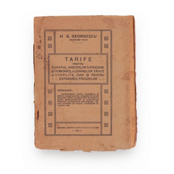 Călăuza chiristigiului + Tarife pentru cubatul arborilor în picioare și doborâți, 1904-1922