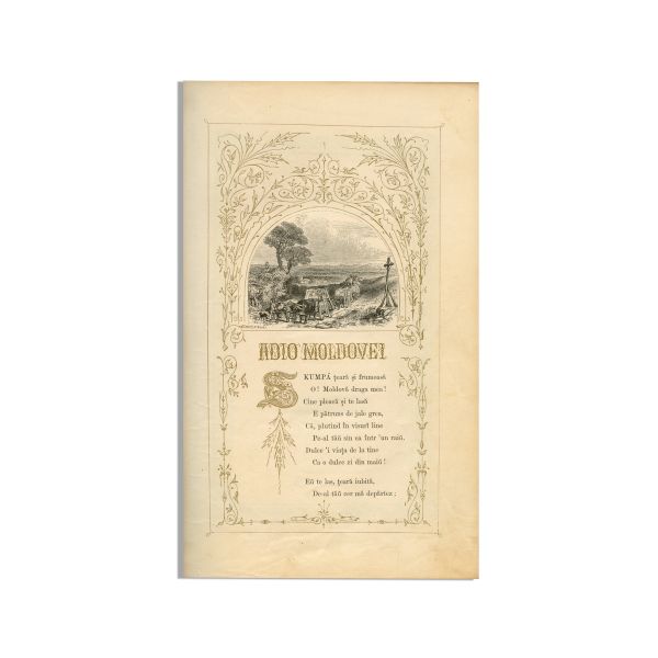 Henry Stanley, Fleurs de la Roumanie, 1856 - Piesa extrem de rară, clasată la Tezaur 