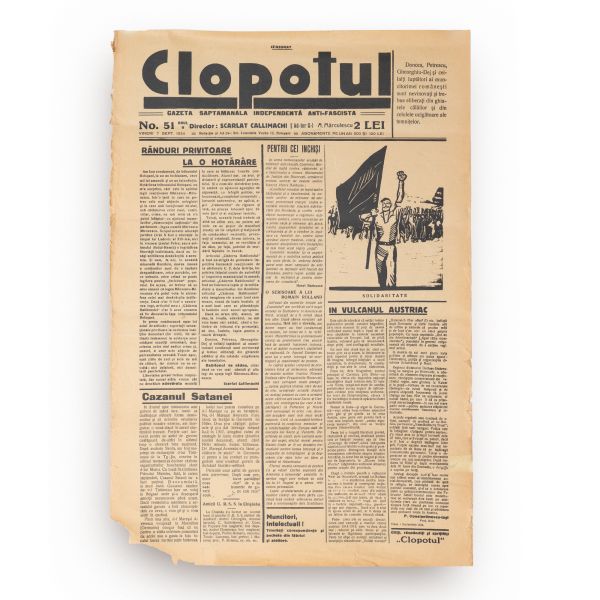 Publicația „Clopotul”, Anul II, nr. 51, 1934, 6 exemplare