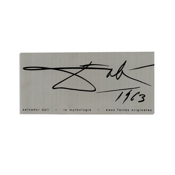 Salvador Dalí, scrisoare olografă + trei invitați - Piesă rară